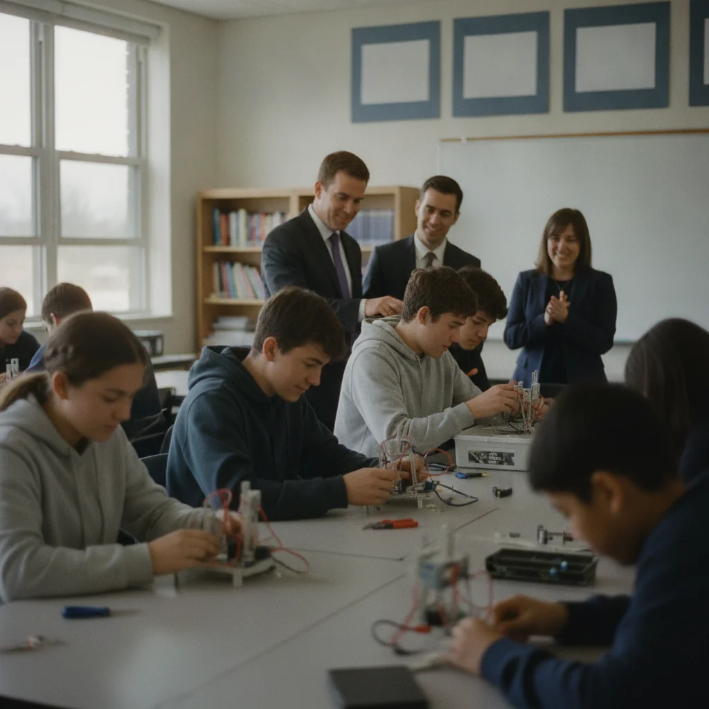 Elevii din Satu Mare au explorat robotica cu un robot umanoid NAO